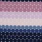 Preview: French Terry Punkte blau rosa beige – FVJ